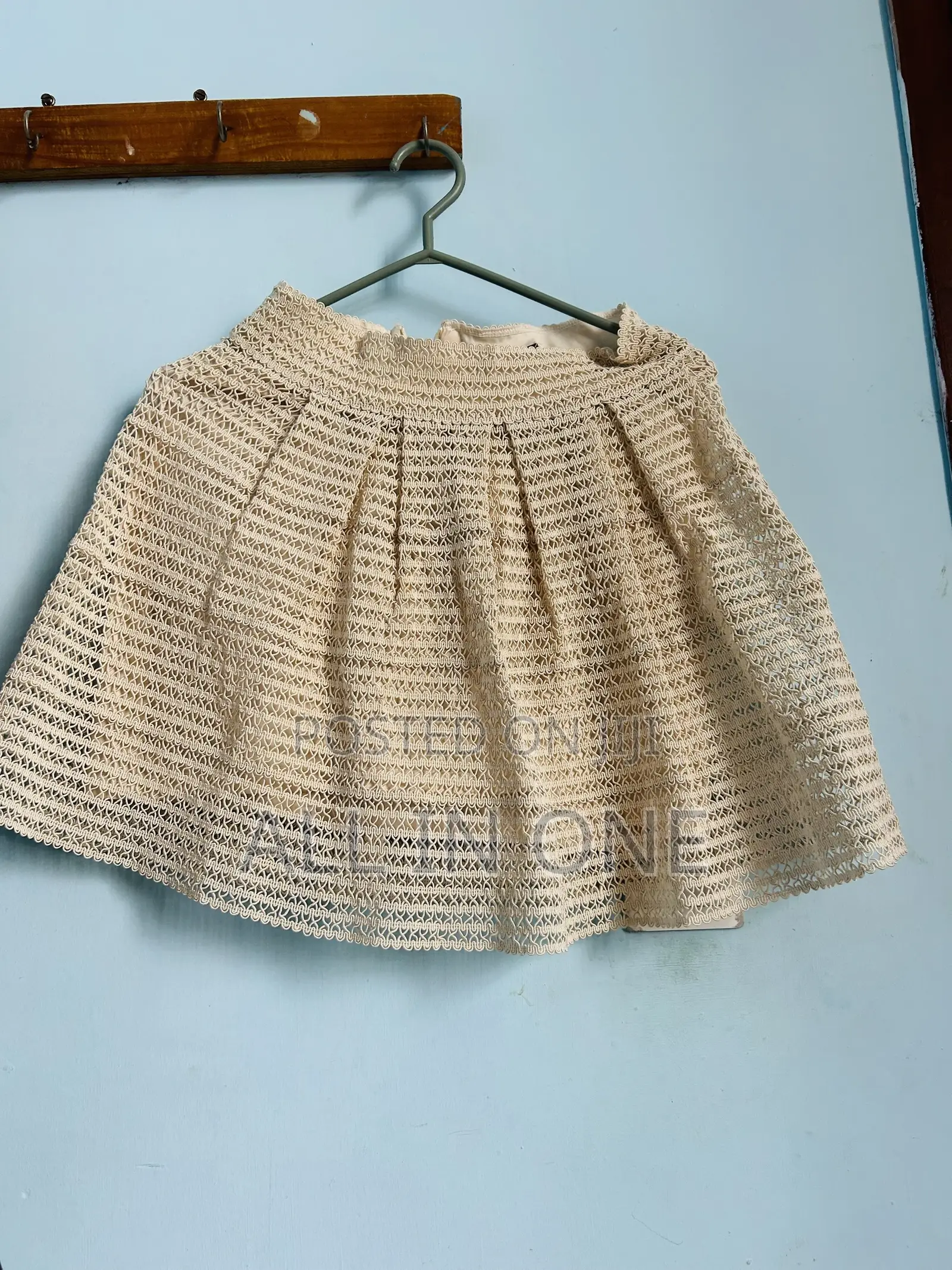 Cream Color Miniskirt