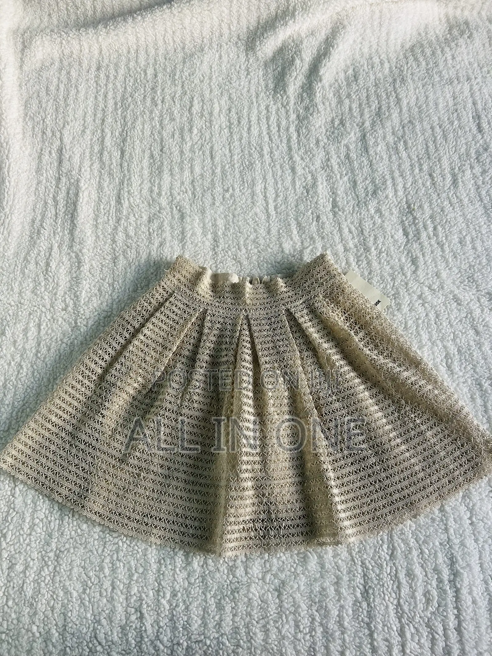 Cream Color Miniskirt