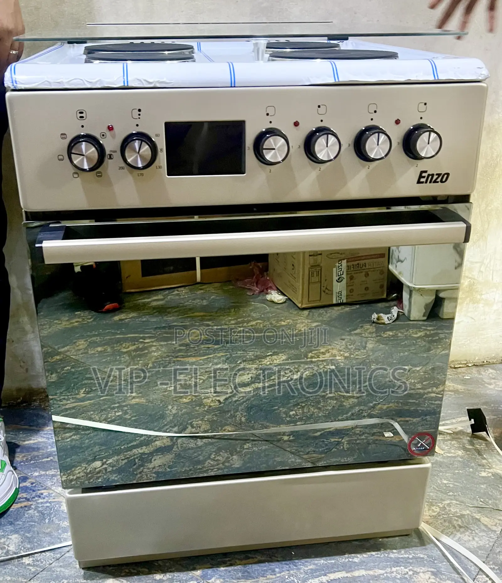 Enzo Oven 60x60cm 4Electric Stainless Steel – Freestanding Cooking