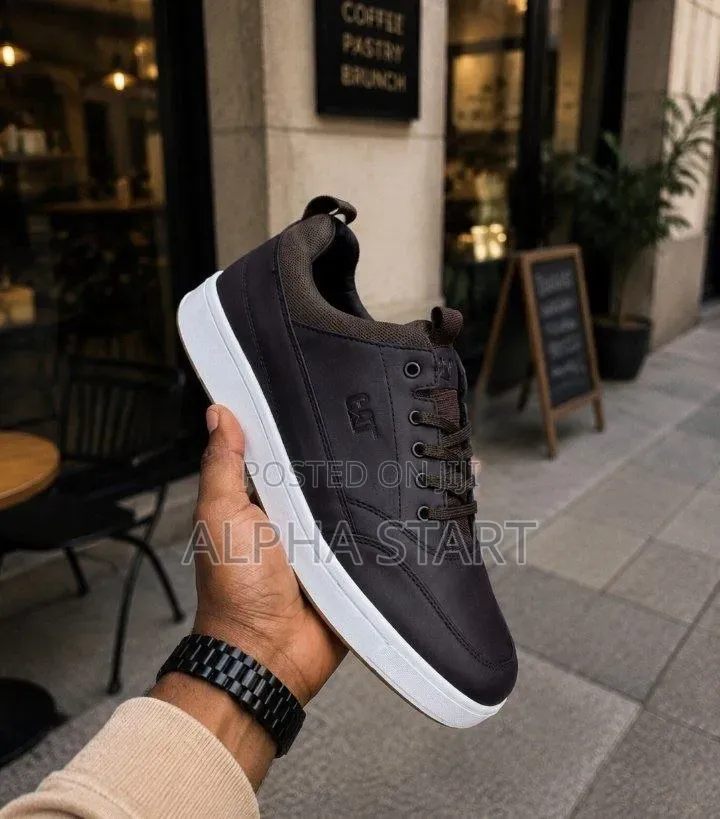 CAT Leather Premium Sneakers High Master Quality Shoes for Man's
