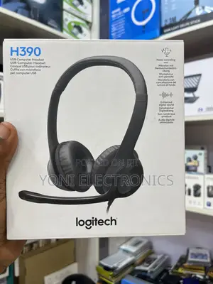 Logitech H390 USB Wired Headset With Noise-Canceling Microphone