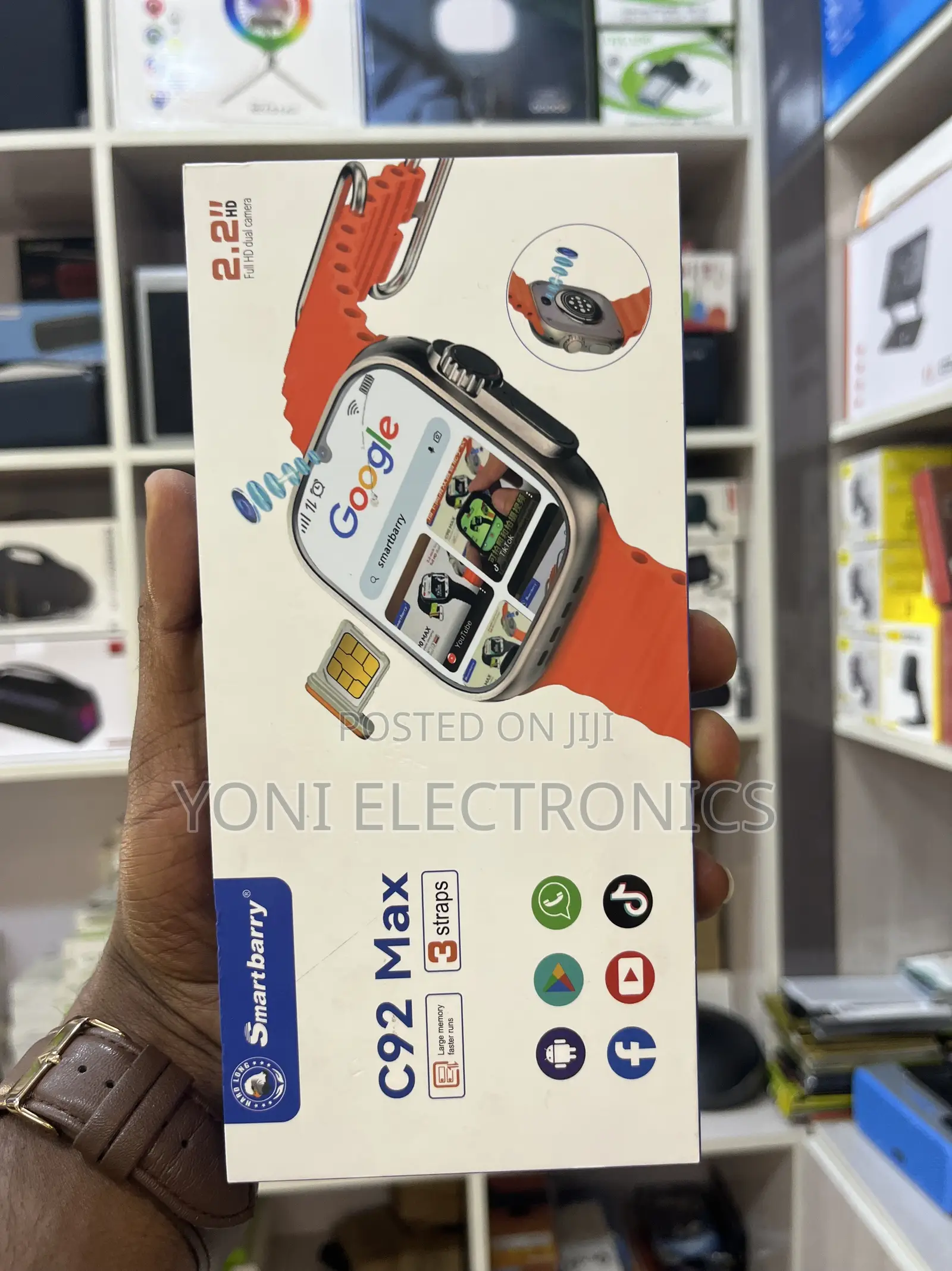 Smartbarry C92 Max 4G Smartwatch With Dual Camera SIM Card Support