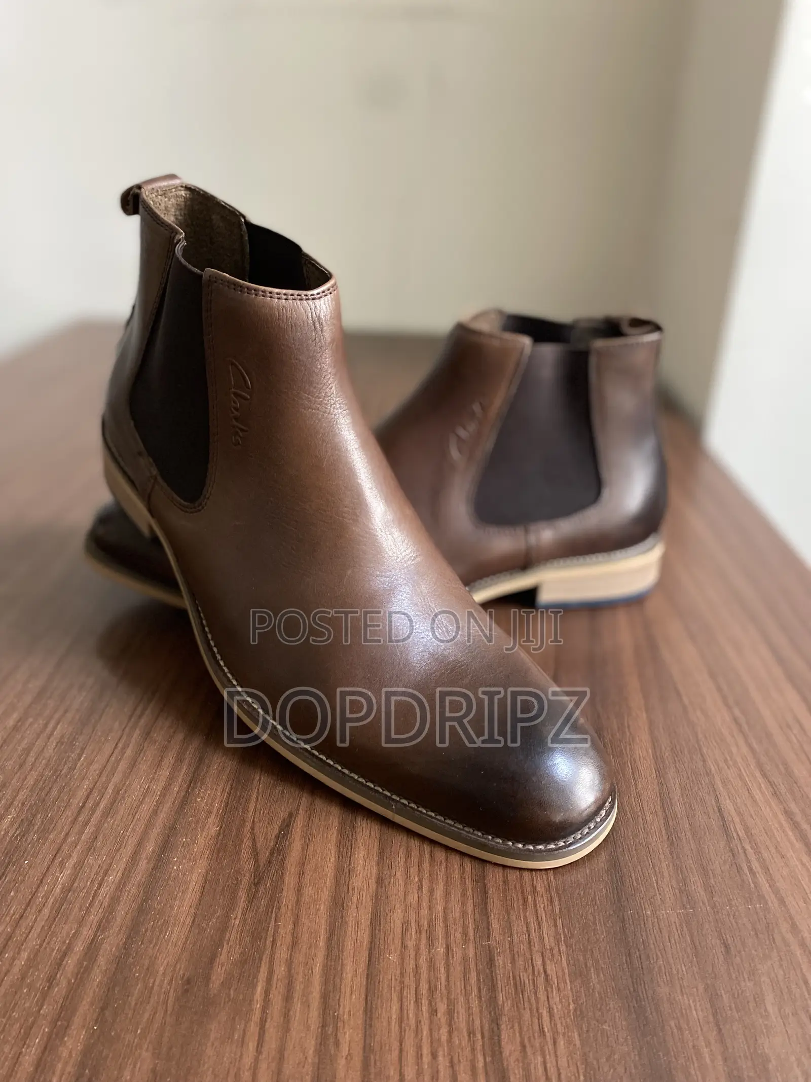 Clarks Men's Fashion Boots - High Quality Brown Leather