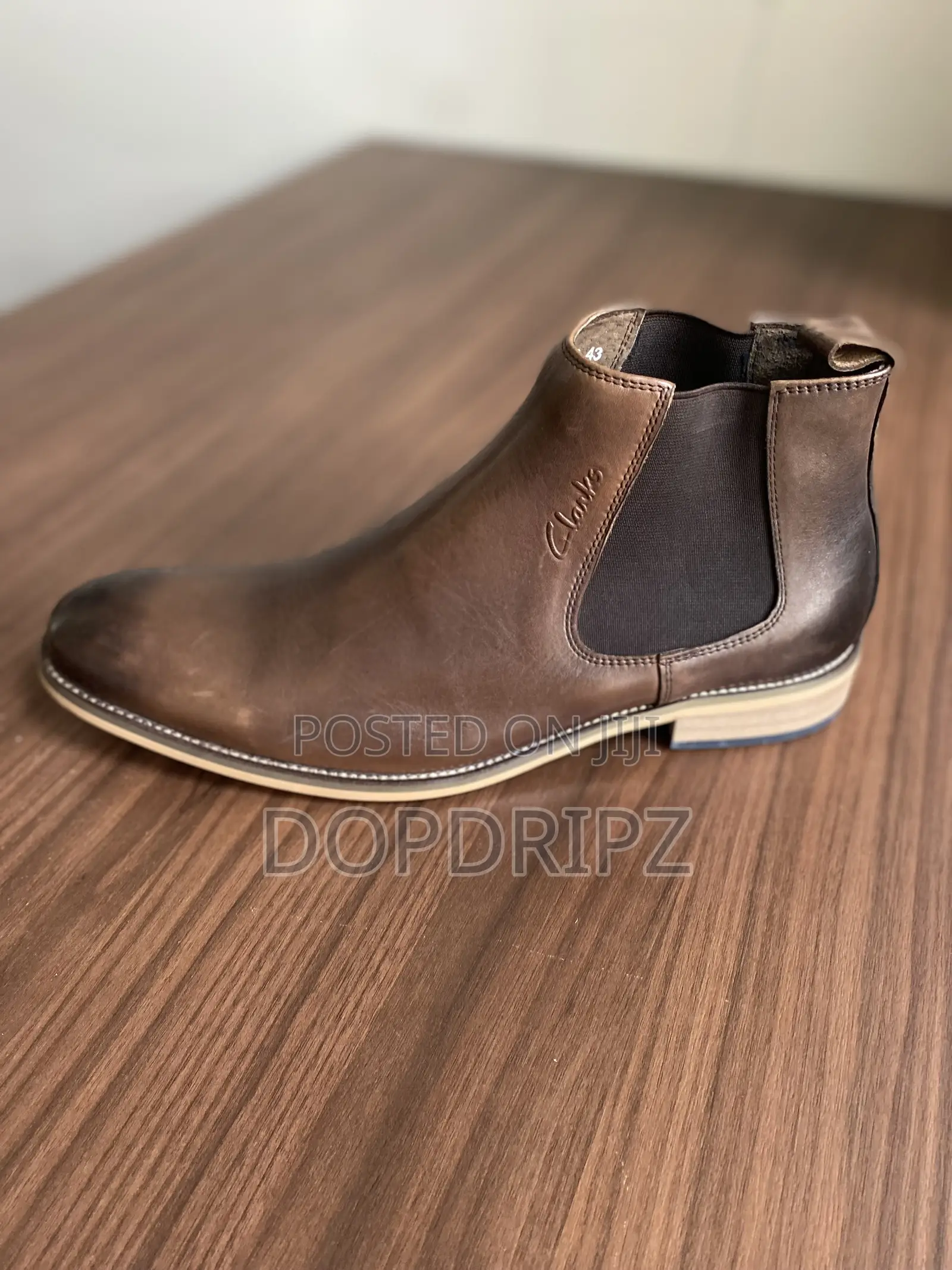 Clarks Men's Fashion Boots - High Quality Brown Leather