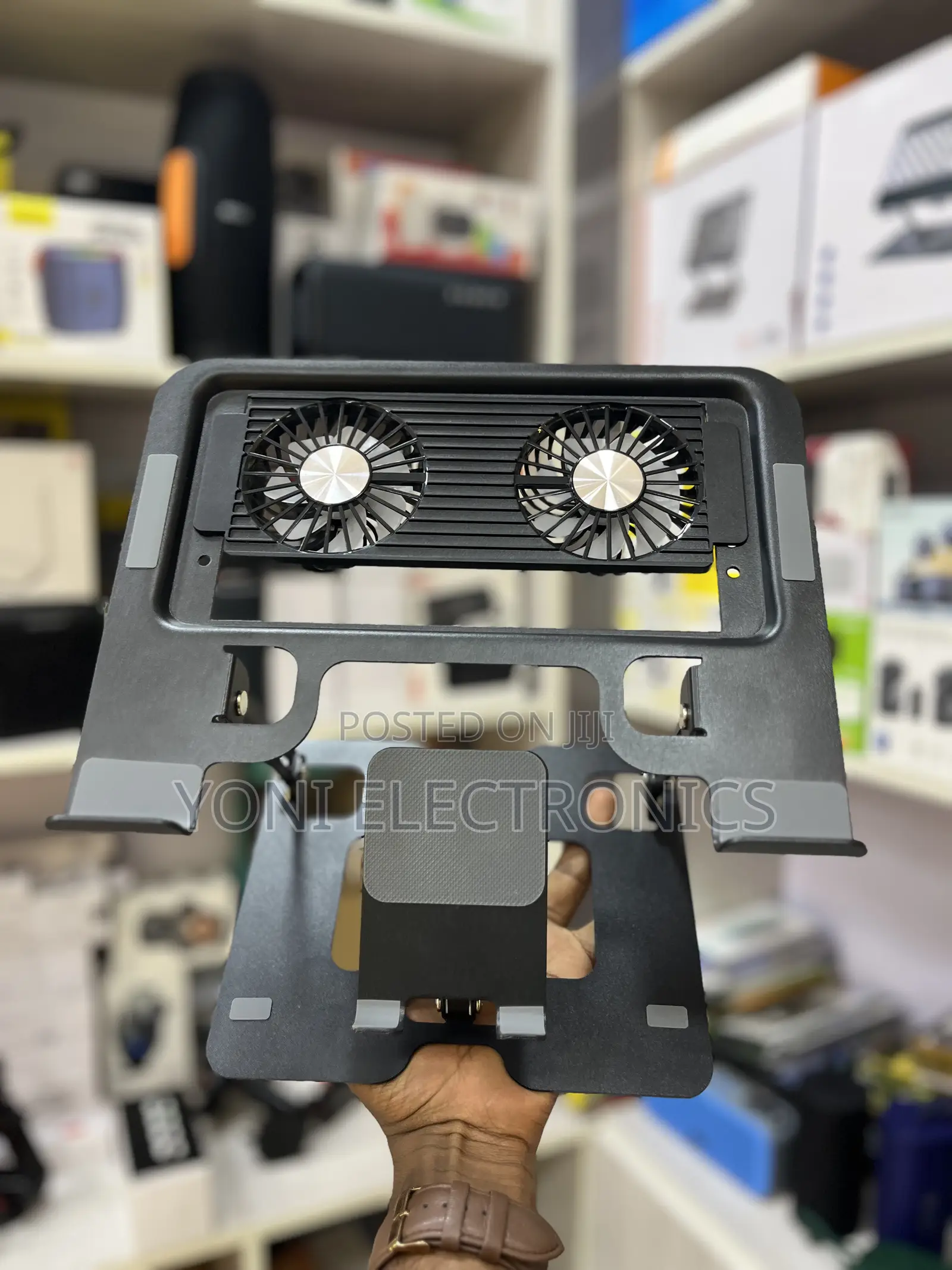 Portable Laptop Stand With Dual Cooling Fans