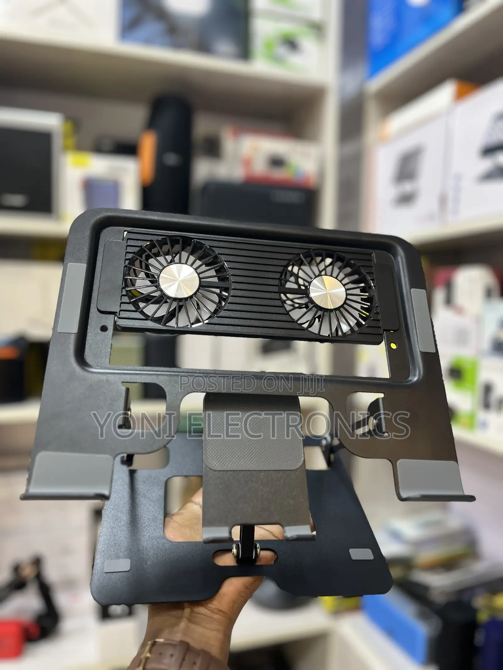 Portable Laptop Stand With Dual Cooling Fans