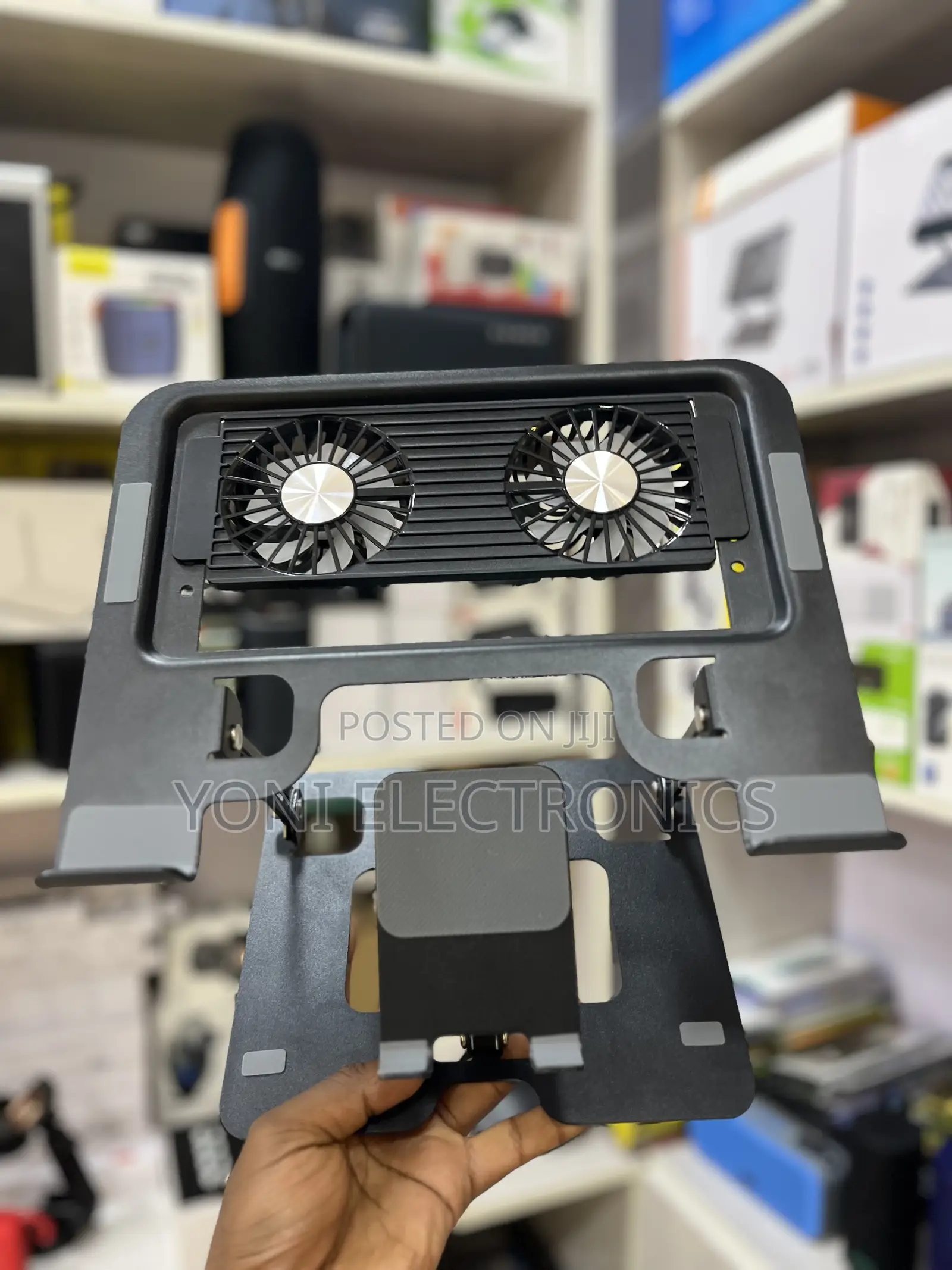 Portable Laptop Stand With Dual Cooling Fans