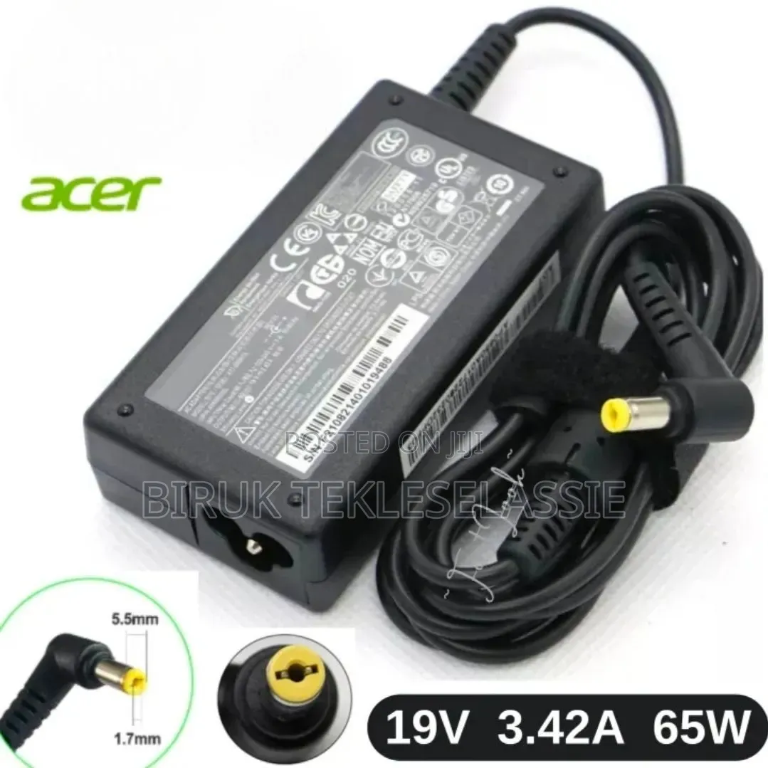 Acer 65w 19v 3.42a Yellow Pin Charger