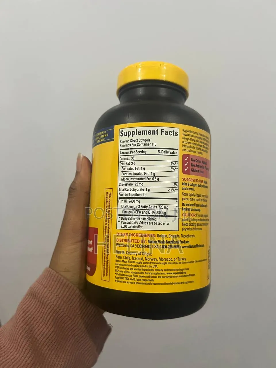 Nature Made 1200mg Fish Oil 220 Softgels Helps Support a Healthy Heart