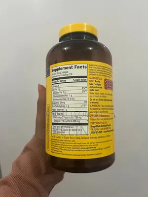 Nature Made 2400mg Fish Oil 300 Softgels Support a Healthy Heart