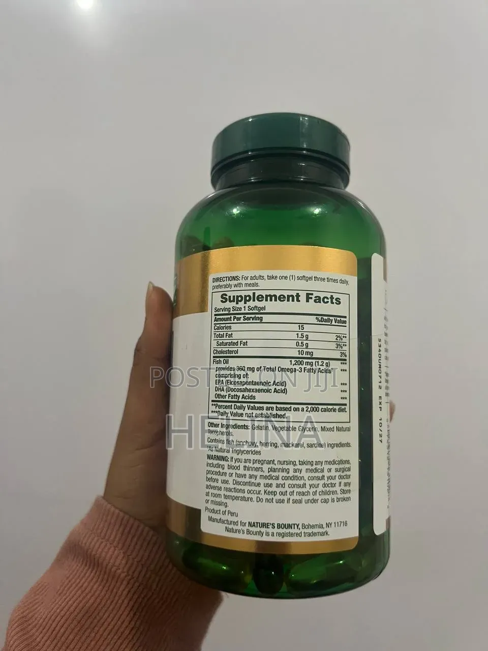 200 Rapid Release Softgels 1200mg Fish Oil Reduce Risk of Health Case