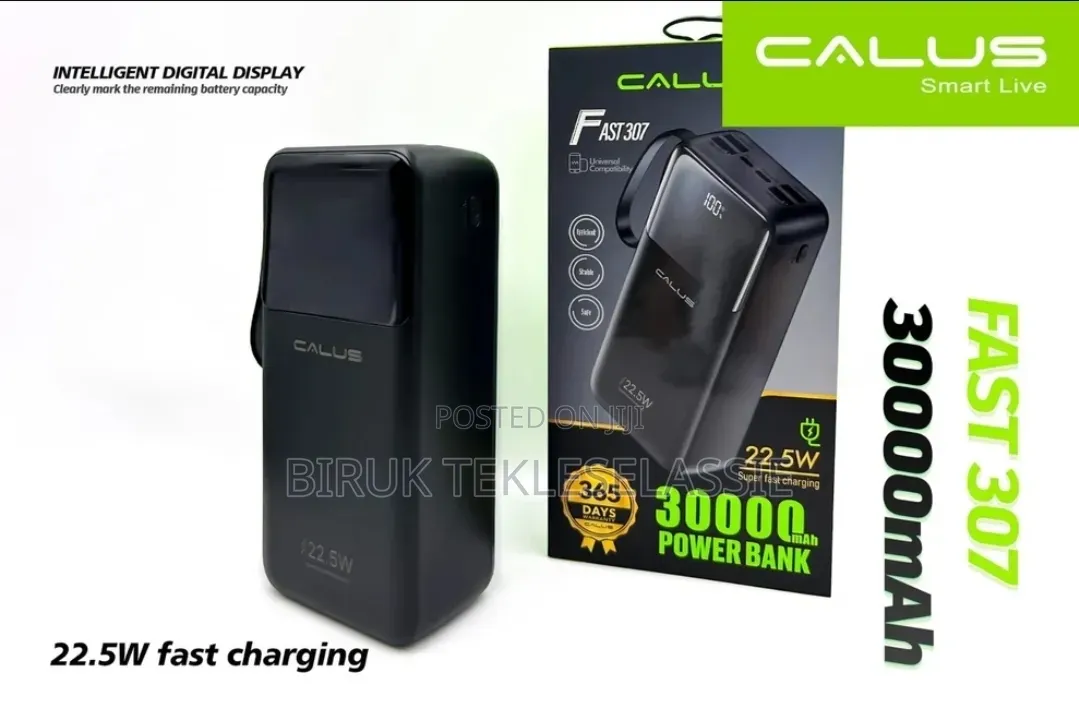 Calus 30,000mAh Power Bank With 22.5w Fast Charging