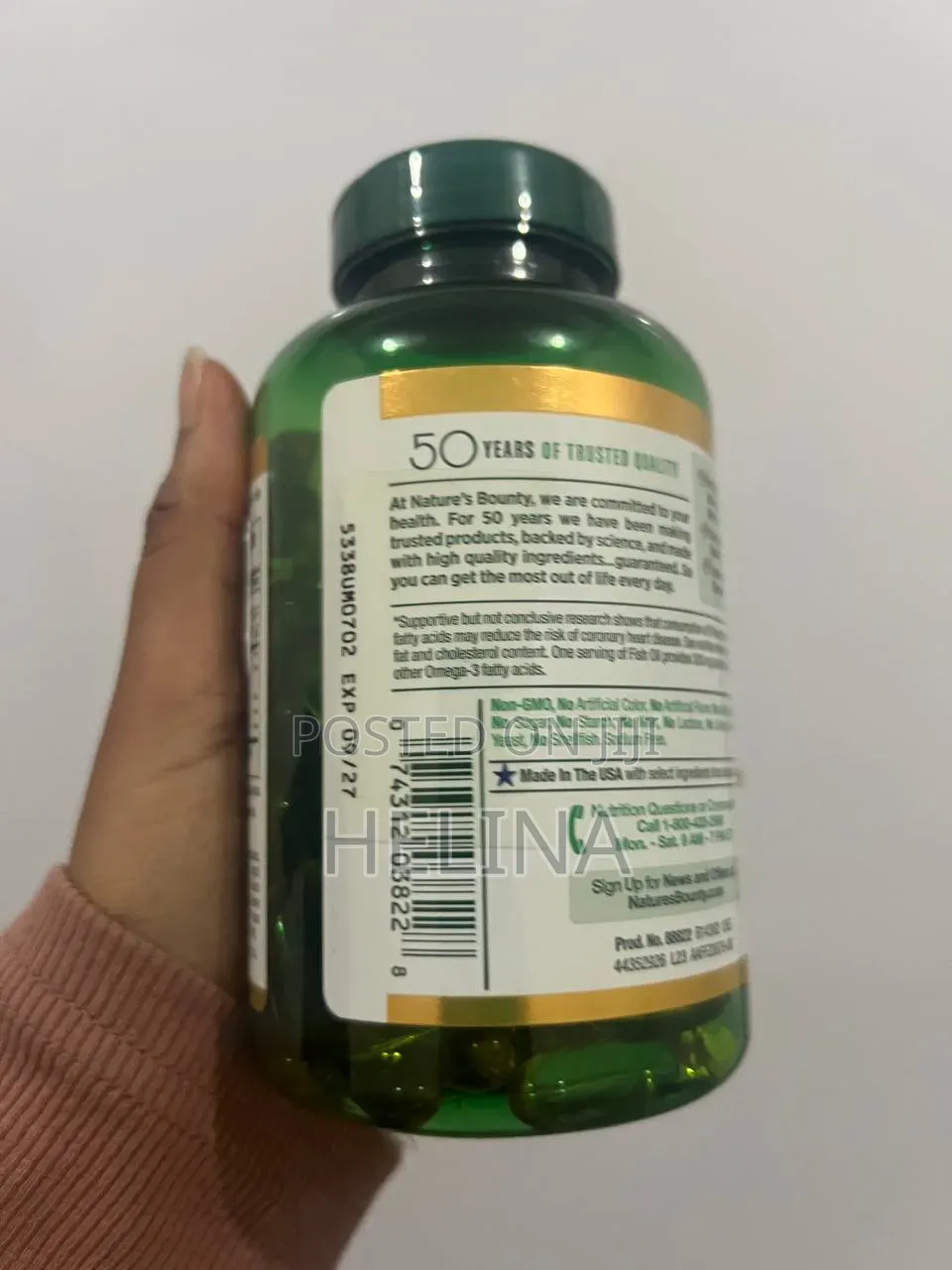 NATURE'S BOUNTY Fish Oil 1000mg 145 Softgels Original From USA
