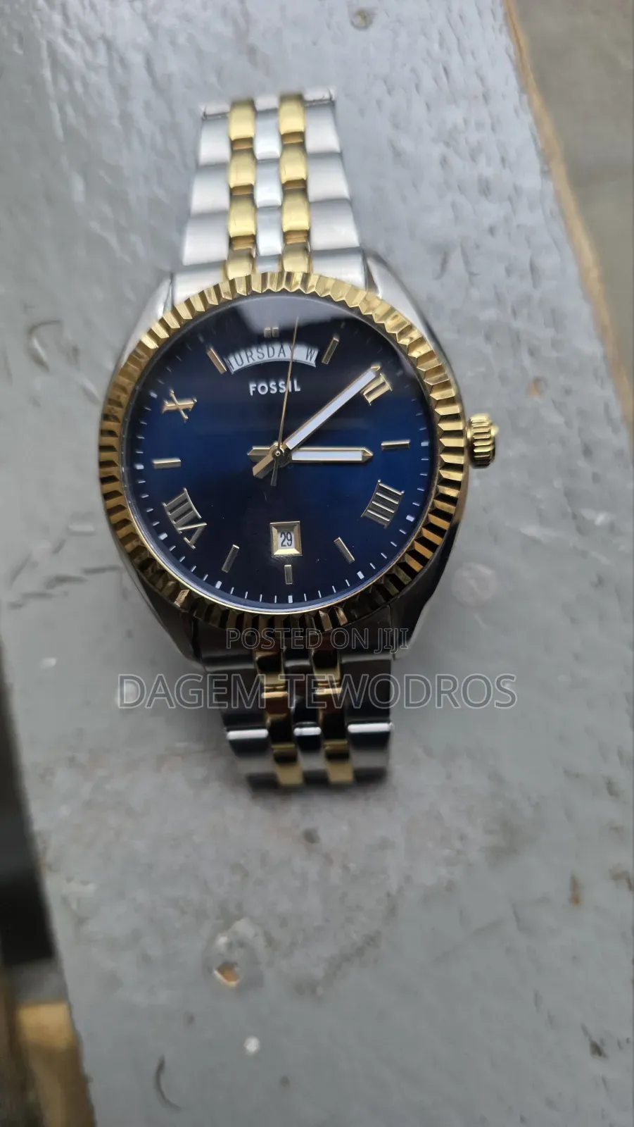 Original FOSSIL Men's Two-Tone Stailness Steal Watche