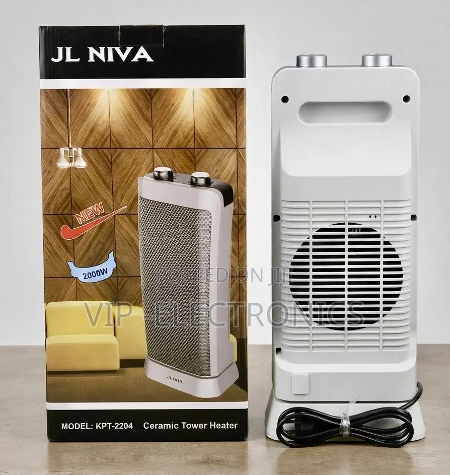 JL Niva Room Heater Ceramic Tower Featuring a Powerful 2000W PTC