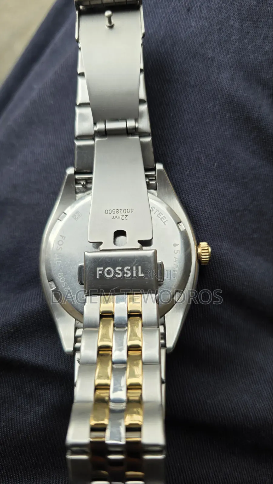 Original FOSSIL Men's Two-Tone Stailness Steal Watche