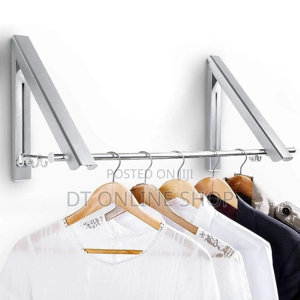 Foldable Wall-Mounted Clothes Rack