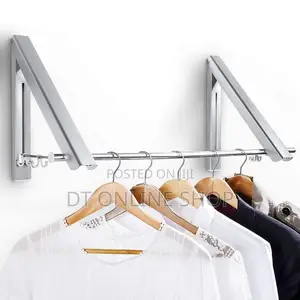Foldable Wall-Mounted Clothes Rack