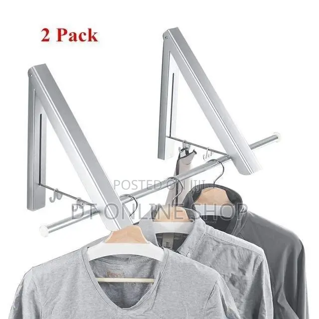 Foldable Wall-Mounted Clothes Rack