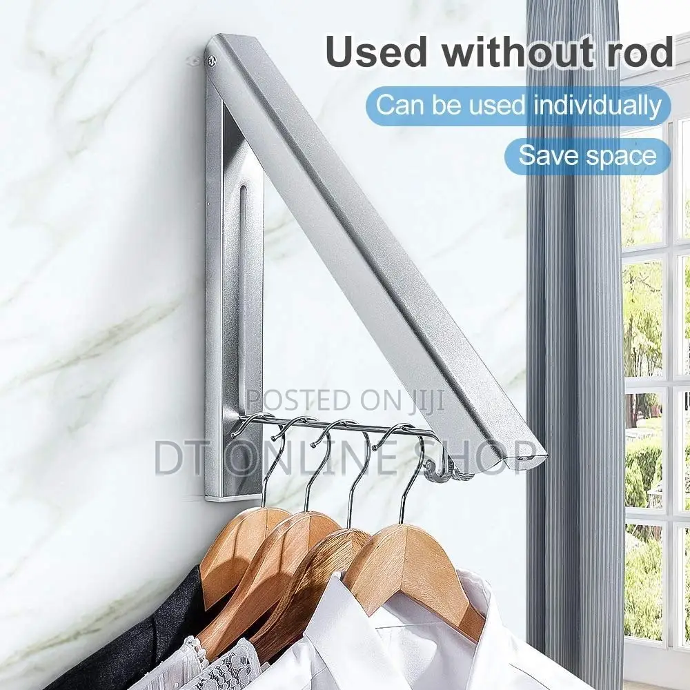 Foldable Wall-Mounted Clothes Rack