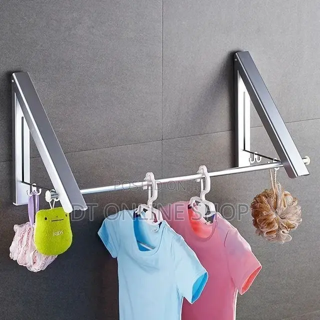 Foldable Wall-Mounted Clothes Rack