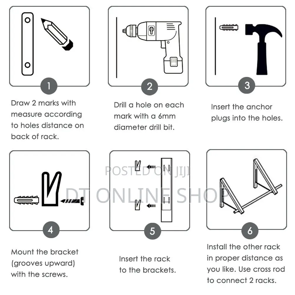 Foldable Wall-Mounted Clothes Rack