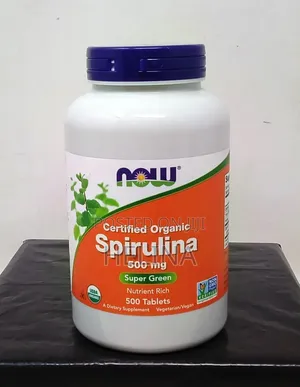 Certified Organic 500mg 500 Tablets Spirulina Super Green From USA