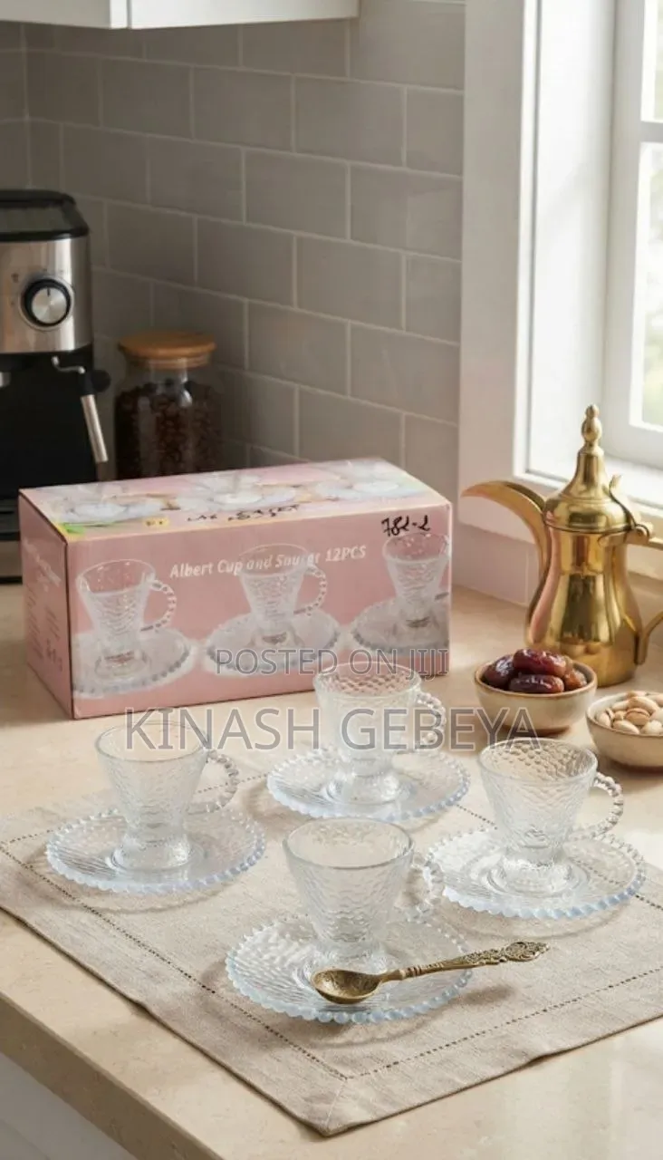 6pcs Top Quality Glass Tea and Coffee Cup Set