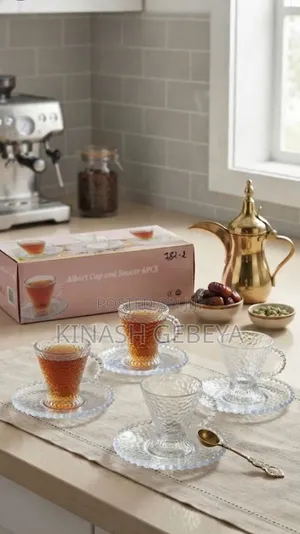 6pcs Top Quality Glass Tea and Coffee Cup Set