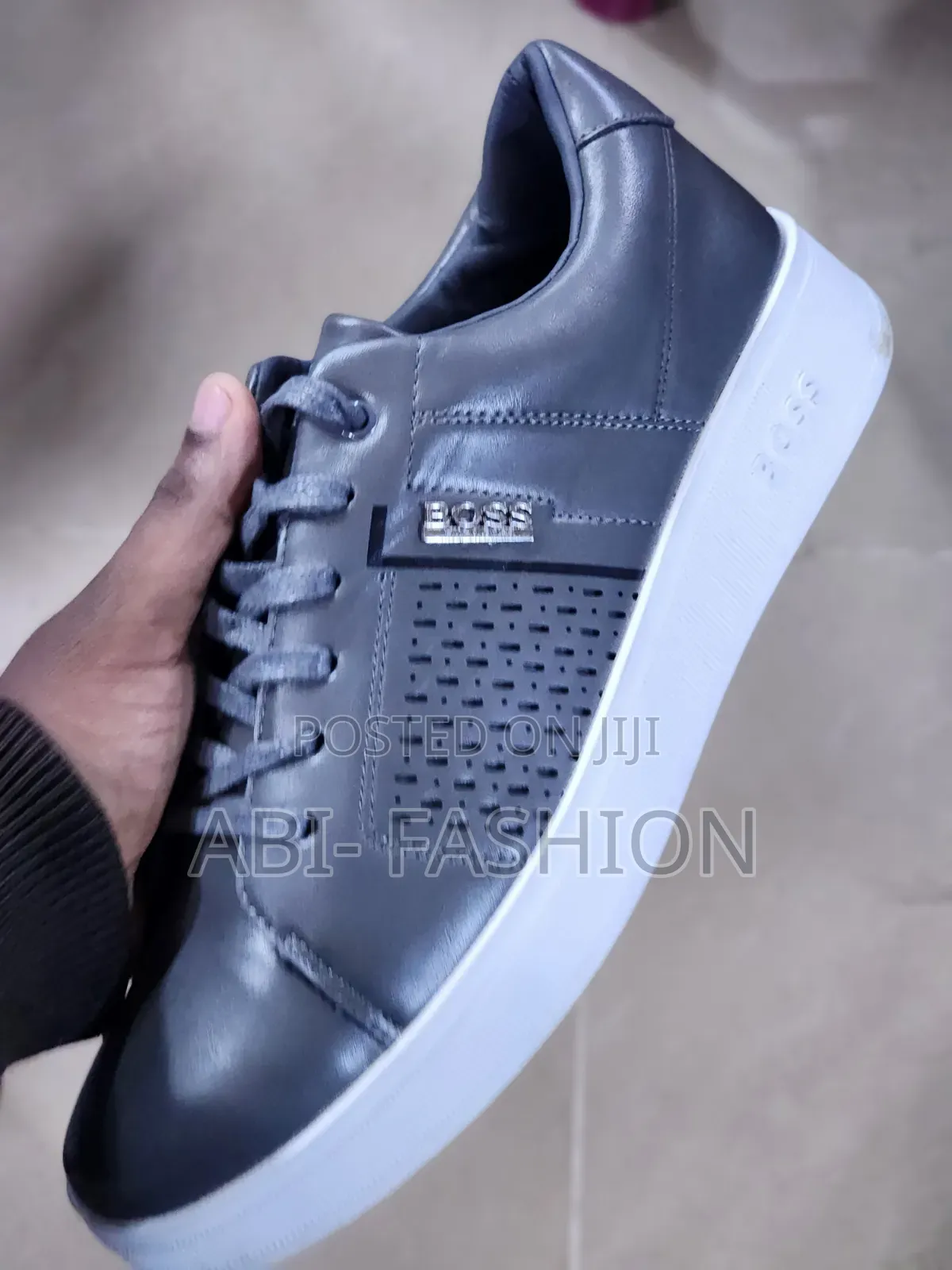 Dark Grey Boss Hugo Boss Casual Shoes