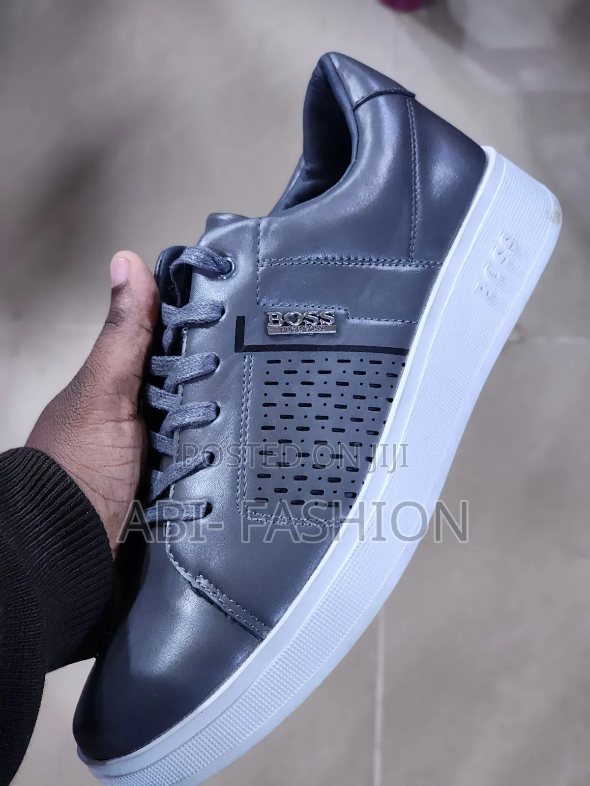 Dark Grey Boss Hugo Boss Casual Shoes