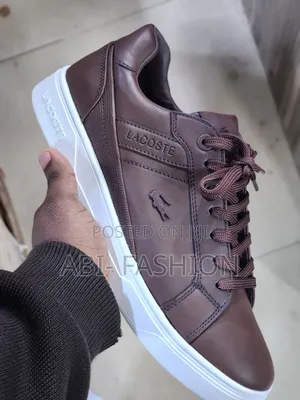 Lacoste Men's Sneakers Rich Brown Leather