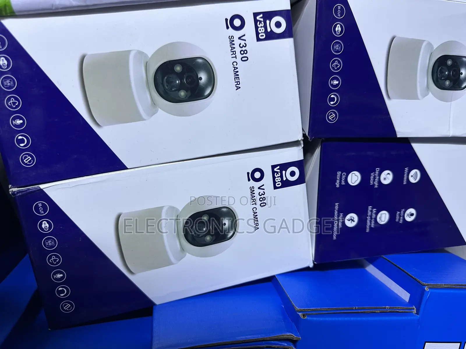 V380 Smart Security Camera Original 360 የሚሽከረከር