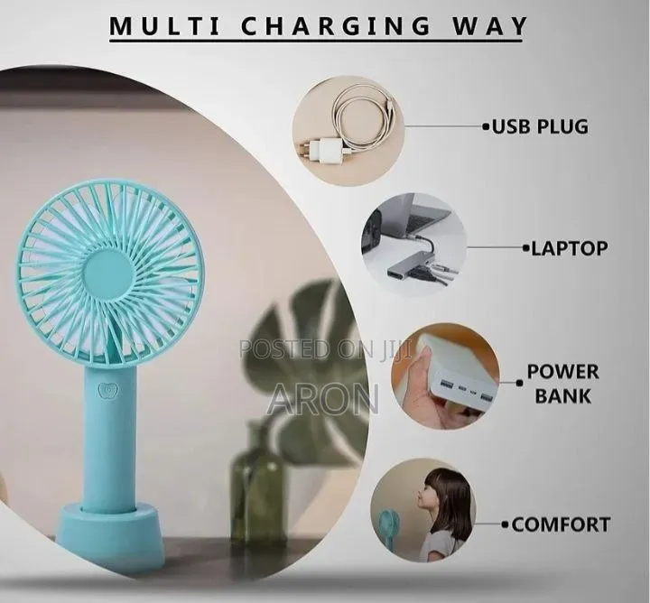 Mini Handheld Fan - Portable and Rechargeable