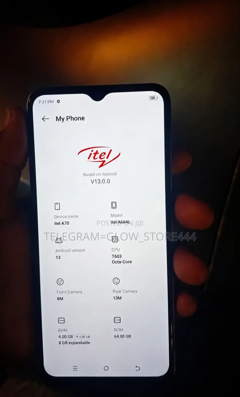 Itel A70 128 GB White