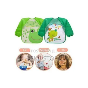 Waterproof Baby Bibs እጅጌ ሙሉ የሆነ