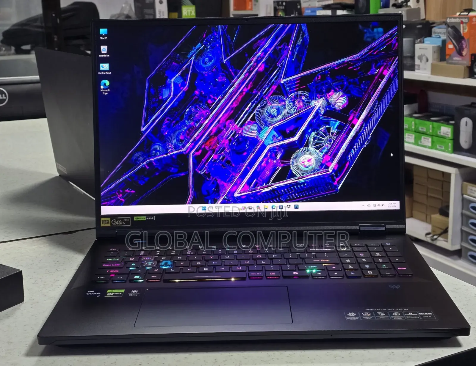 New Laptop Acer Predator Helios 18 32GB Intel Core i9 SSD 2T