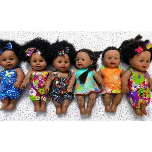 African Black Girl Doll With Dress የህፃናት አሻንጉሊት