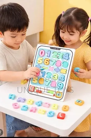 2-in-1 Multifunctional Wooden Learning Tablet
