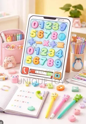 2-in-1 Multifunctional Wooden Learning Tablet