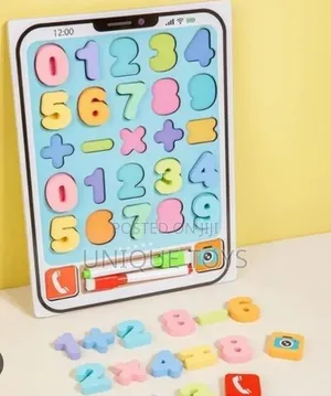 2-in-1 Multifunctional Wooden Learning Tablet