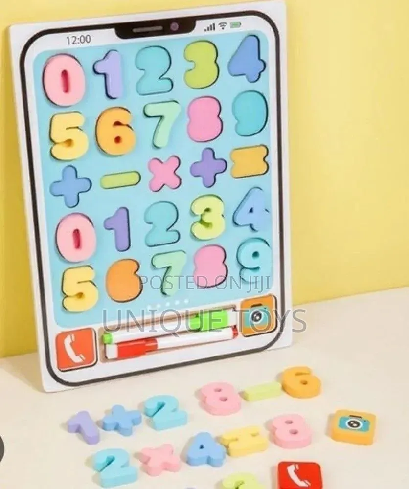 2-in-1 Multifunctional Wooden Learning Tablet