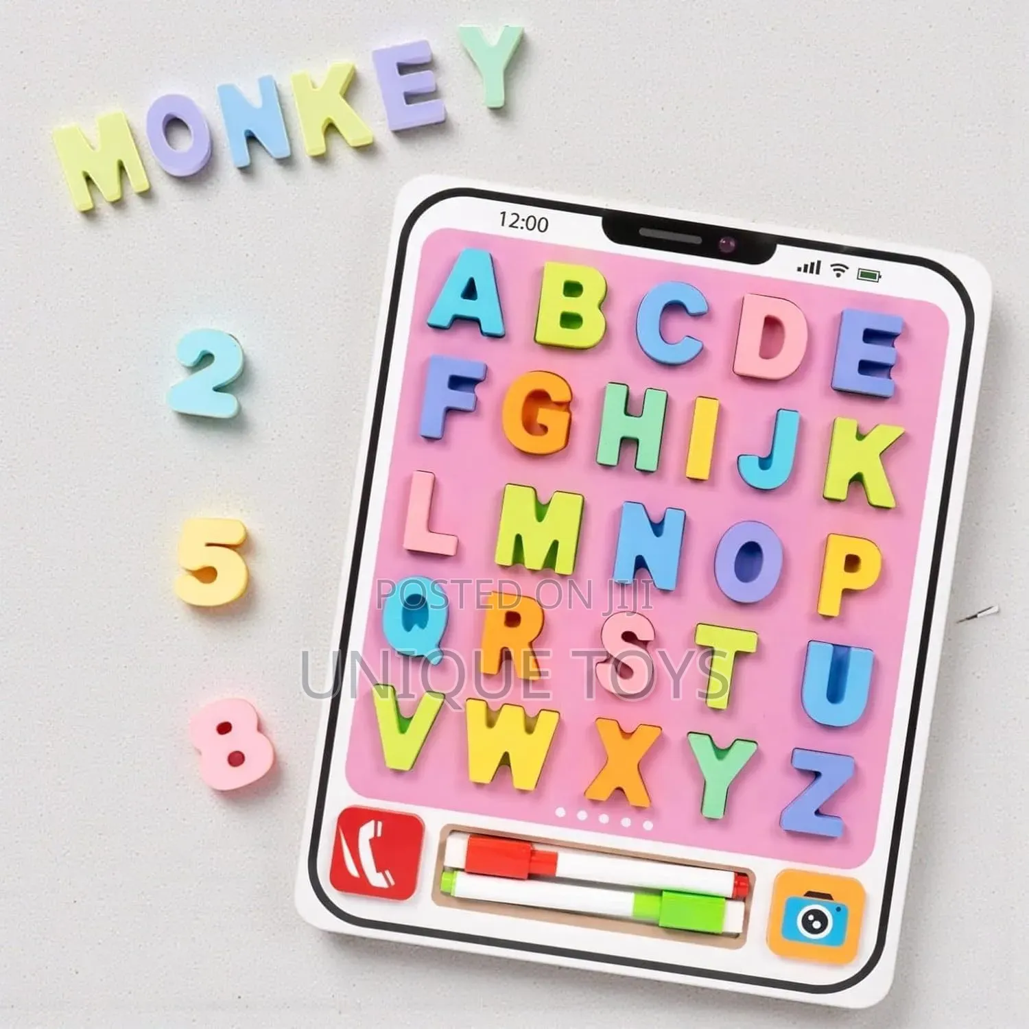 2-in-1 Multifunctional Wooden Learning Tablet