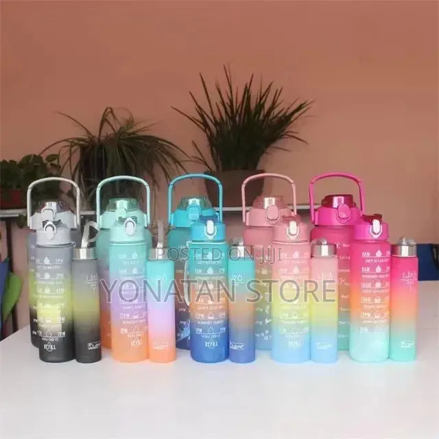 3-in-1 Colorful Water Bottle Set