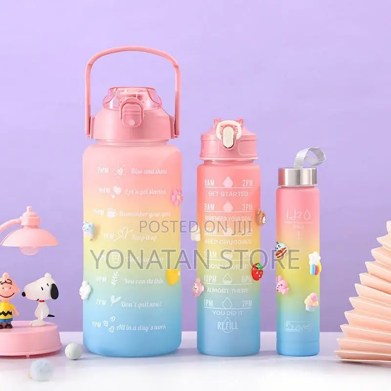 3-in-1 Colorful Water Bottle Set