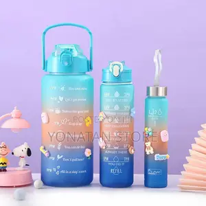 3-in-1 Colorful Water Bottle Set