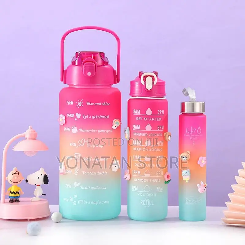 3-in-1 Colorful Water Bottle Set