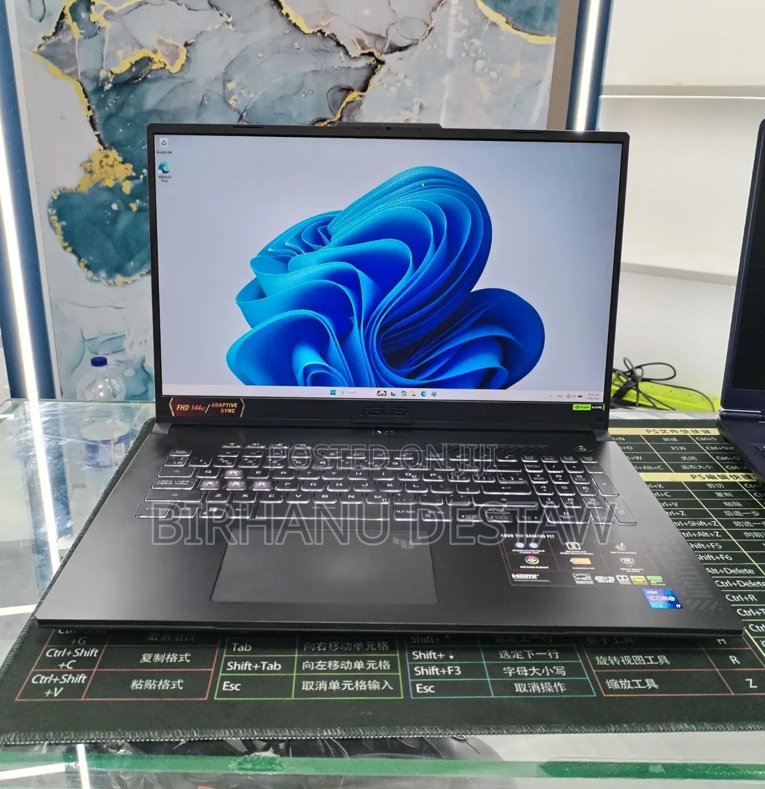 New Laptop Asus TUF Gaming F17 16GB Intel Core i7 SSD 1T