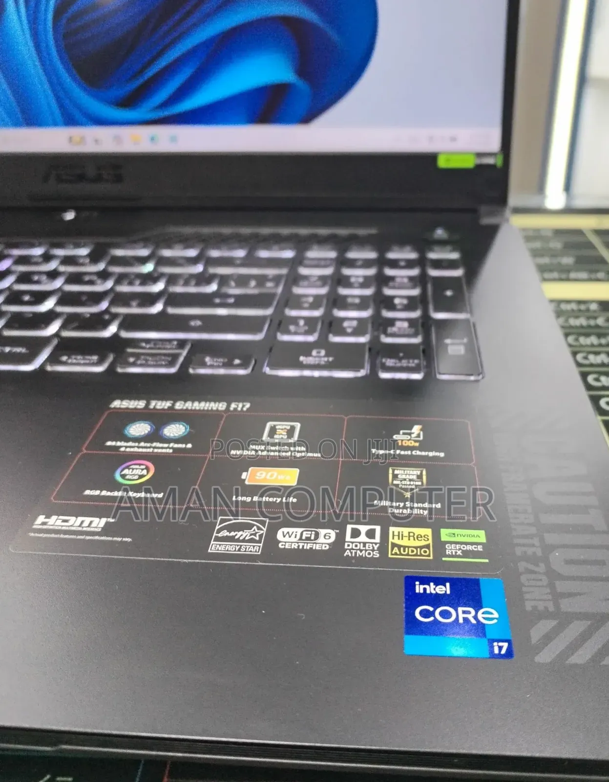 New Laptop Asus TUF Gaming A15 16GB Intel Core i7 SSD 1T