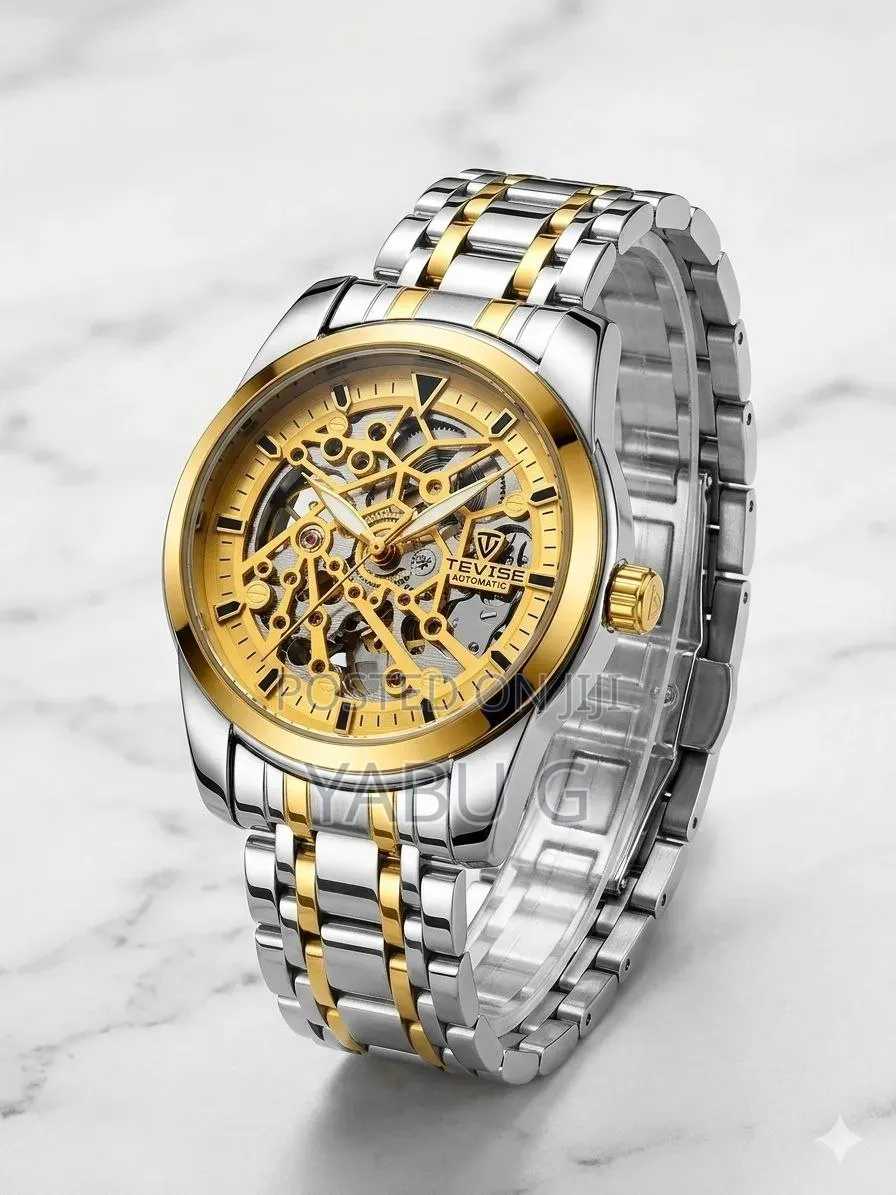Delicate Skeleton Tevise Automatic Mechanical Luxury Analog Watch